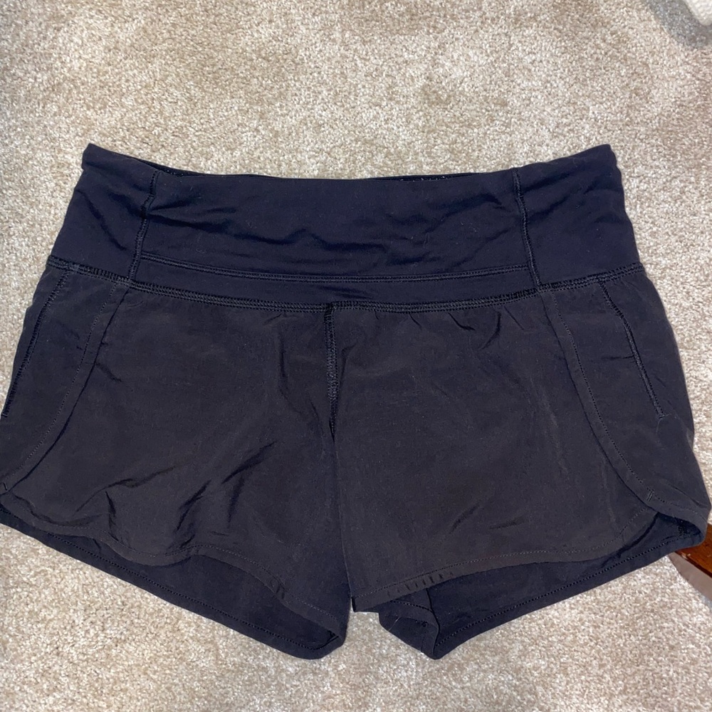 Black lulu lemon Run Times shorts! Size 2